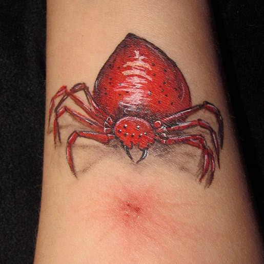 arm 3d painting spider