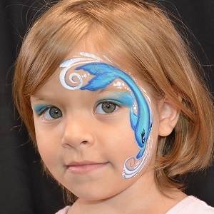 face painting dolphine