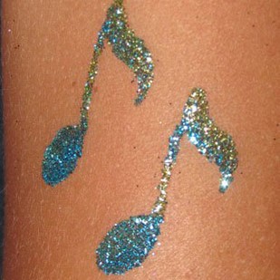 GBA glitter tattoo