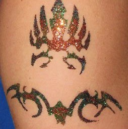 glitter tattoo design