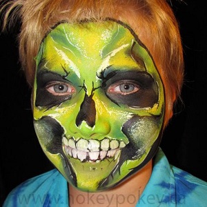 face painting design cute skull